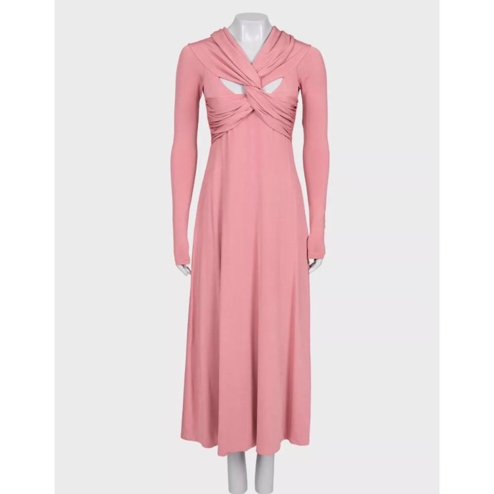 Khaite Pink Viscose Blend Back-Cut Dress - Size S